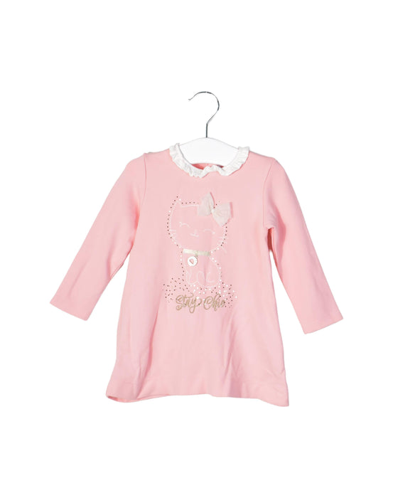 A Pink Long Sleeve Tops from Mayoral in size 6-12M for girl. (Back View)