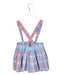A Red Overall Dresses from Bella Bliss in size 2T for girl. (Back View)