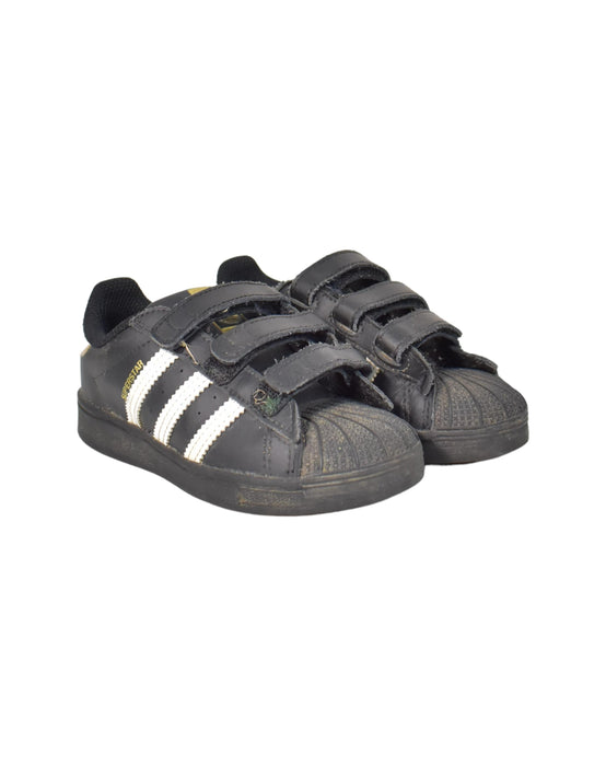 A Black Sneakers from Adidas in size 3T for neutral. (Back View)