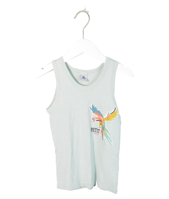 A Blue Sleeveless Tops from Petit Bateau in size 6T for neutral. (Back View)