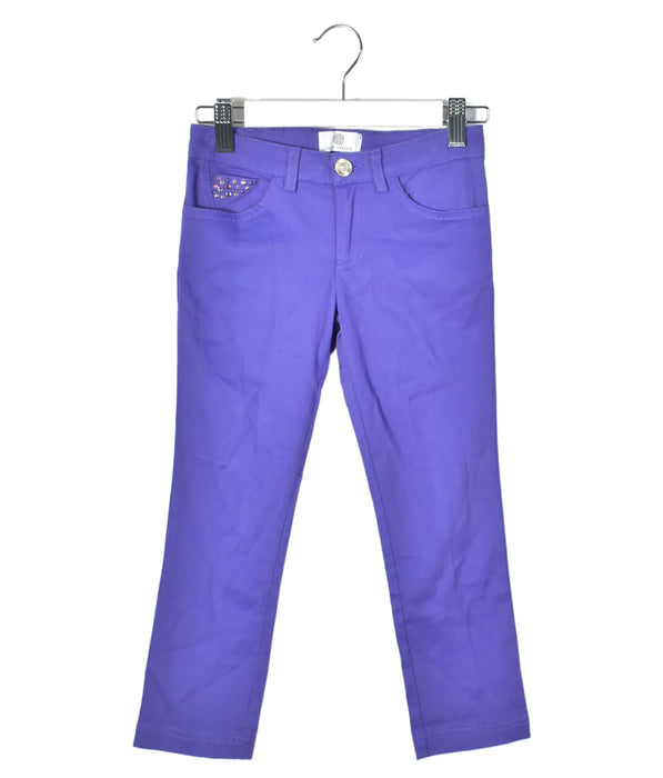 A Purple Jeans from Young Versace in size 6T for girl. (Back View)