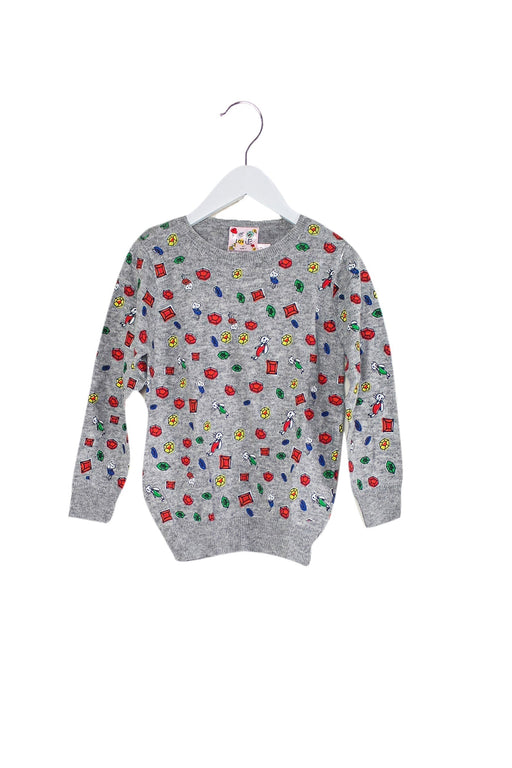 A Grey Knit Sweaters from Lovie by Mary J in size 12Y for girl. (Front View)