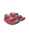A Red Flats from Little Blue Lamb in size 18-24M for girl. (Front View)