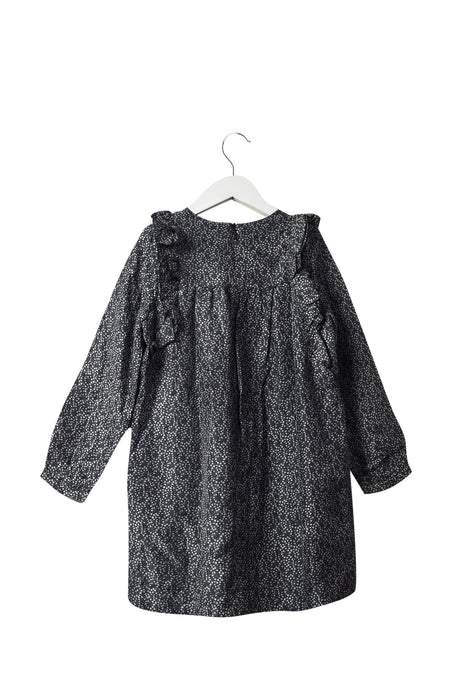 A Black Long Sleeve Dresses from Chloe in size 6T for girl. (Back View)