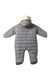 A Grey Long Sleeve Jumpsuits from Jacadi in size 0-3M for neutral. (Back View)