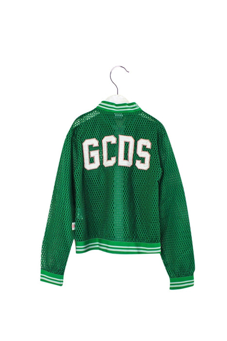 A Green Lightweight Jackets from GCDS in size 12Y for girl. (Front View)