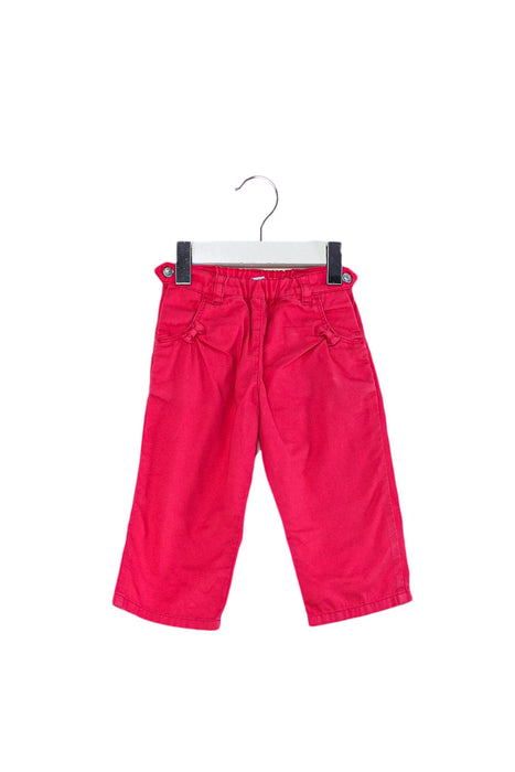 A Pink Casual Pants from Petit Bateau in size 6-12M for girl. (Back View)
