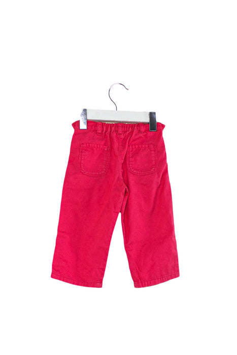 A Pink Casual Pants from Petit Bateau in size 6-12M for girl. (Front View)