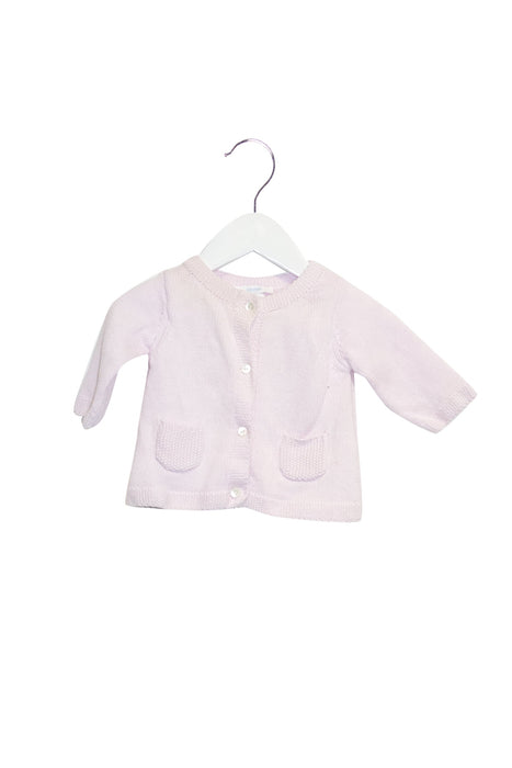 A Pink Cardigans from Jacadi in size 0-3M for girl. (Back View)