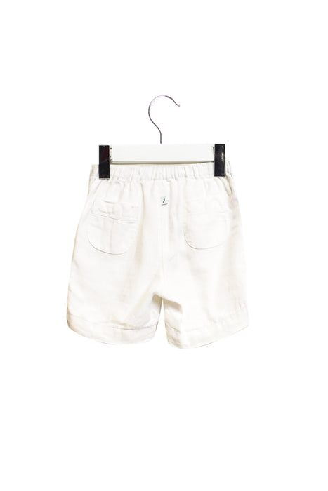 A White Shorts from Jacadi in size 3-6M for girl. (Front View)