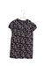A Navy Short Sleeve Dresses from Bonpoint in size 6T for girl. (Front View)