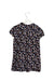 A Navy Short Sleeve Dresses from Bonpoint in size 6T for girl. (Back View)