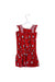 A Red Sleeveless Dresses from Nicholas & Bears in size 4T for girl. (Back View)