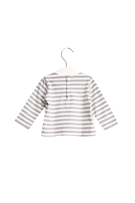 A Multicolour Long Sleeve Tops from Jacadi in size 6-12M for girl. (Front View)