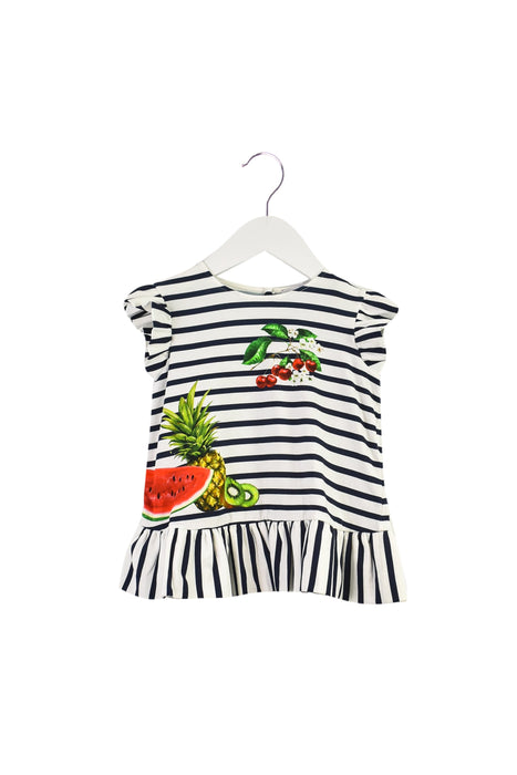A Multicolour Short Sleeve Tops from Dolce & Gabbana in size 2T for girl. (Front View)