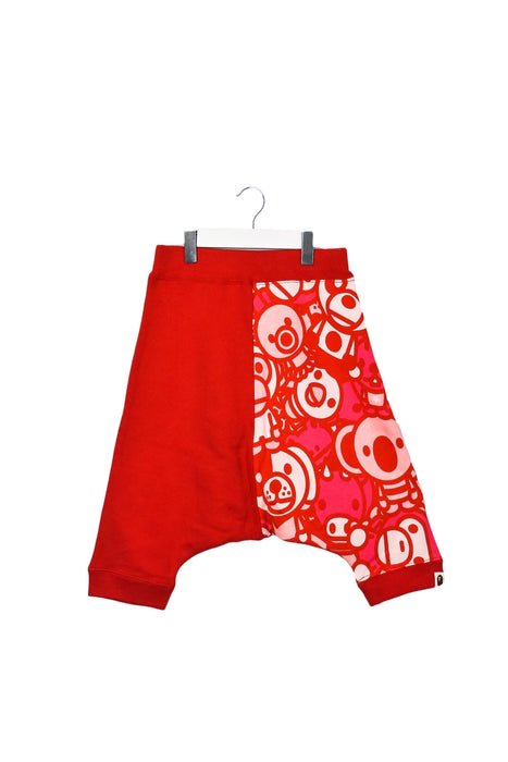 A Red Sweatpants from BAPE KIDS in size 5T for girl. (Front View)