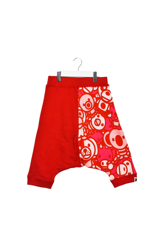 A Red Sweatpants from BAPE KIDS in size 5T for girl. (Front View)