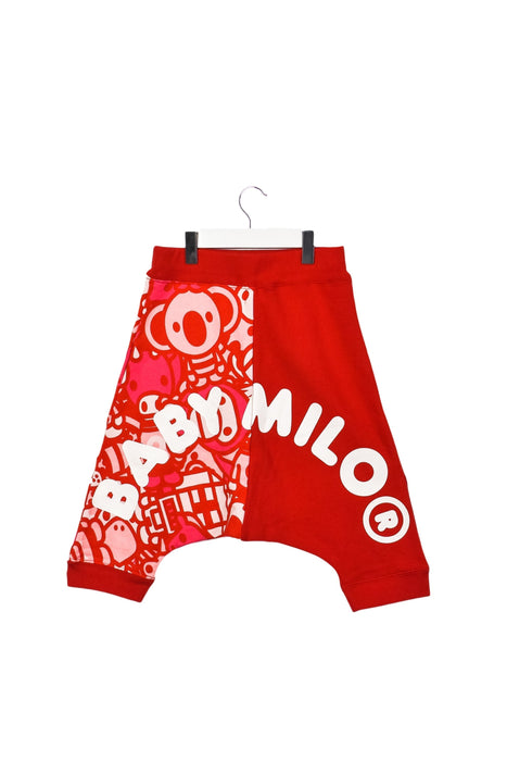 A Red Sweatpants from BAPE KIDS in size 5T for girl. (Back View)