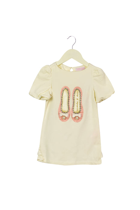 A White Short Sleeve Tops from Nicholas & Bears in size 3T for girl. (Back View)