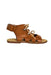A Brown Sandals from Seed in size 6T for girl. (Front View)