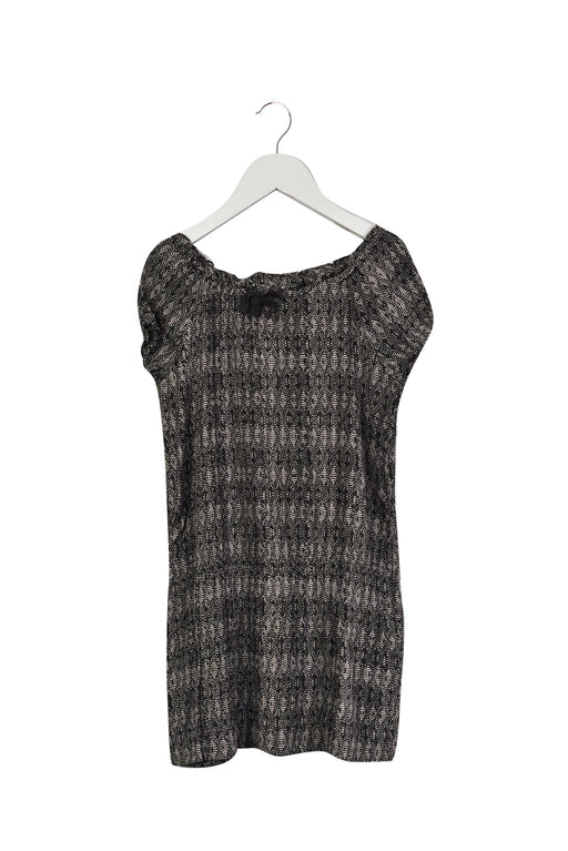 A Grey Short Sleeve Dresses from Bonpoint in size 6T for girl. (Back View)