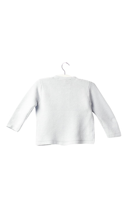 A Blue Cardigans from Tartine et Chocolat in size 3-6M for boy. (Back View)