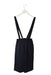 A Navy Long Overalls from Lindomono in size 4T for girl. (Back View)