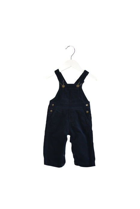 A Navy Long Overalls from Petit Bateau in size 3-6M for boy. (Back View)