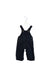 A Navy Long Overalls from Petit Bateau in size 3-6M for boy. (Back View)