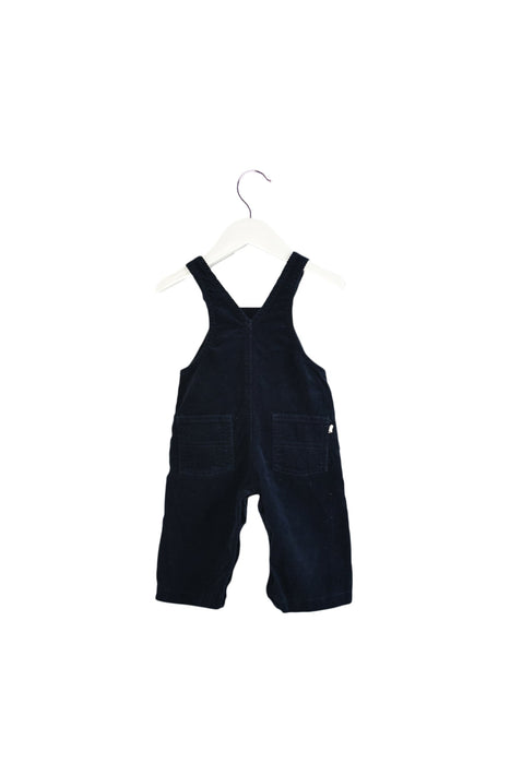 A Navy Long Overalls from Petit Bateau in size 3-6M for boy. (Front View)