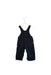 A Navy Long Overalls from Petit Bateau in size 3-6M for boy. (Front View)