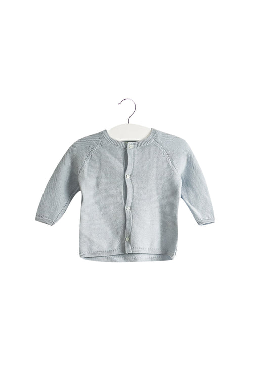 A Blue Cardigans from Bonpoint in size 0-3M for girl. (Front View)