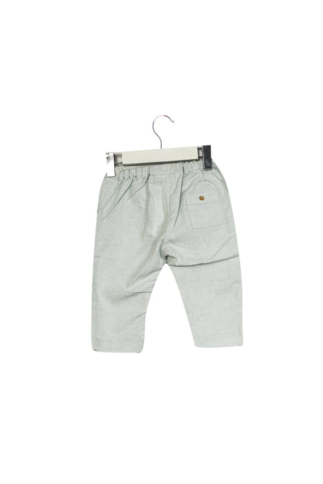 A Blue Casual Pants from Les Enfantines in size 3-6M for boy. (Back View)