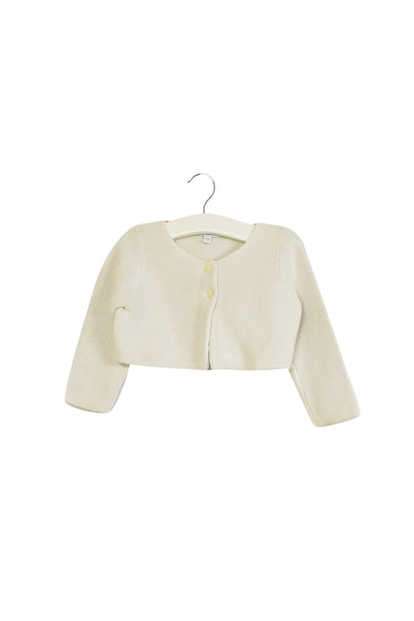 A Ivory Cardigans from Jacadi in size 6-12M for girl. (Back View)
