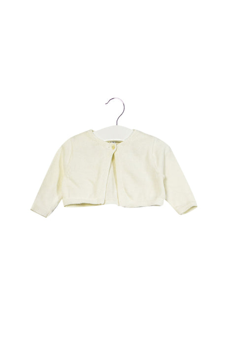 A Ivory Cardigans from Jacadi in size 0-3M for girl. (Back View)