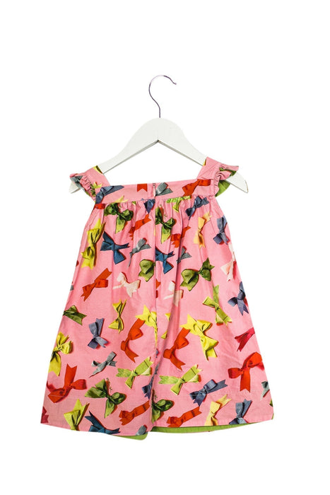 A Pink Dress Sets from MiMiSol in size 2T for girl. (Back View)