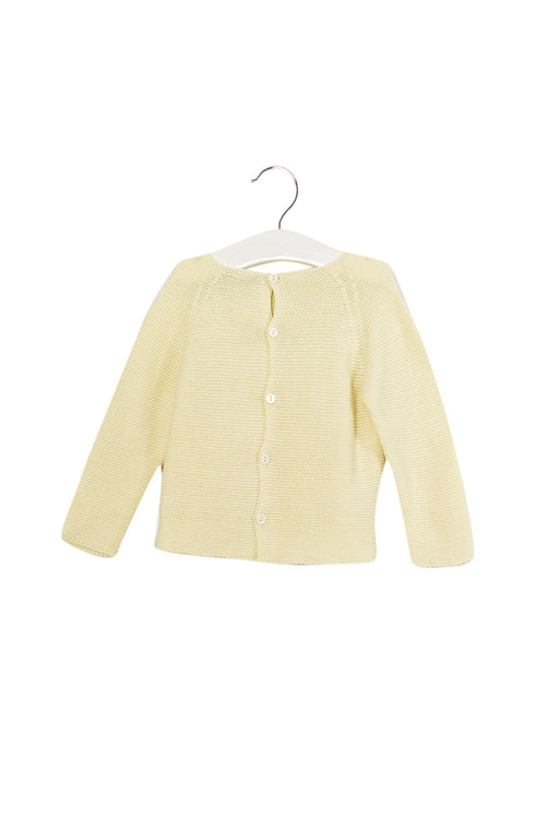 A White Knit Sweaters from Patachou in size 6-12M for girl. (Front View)