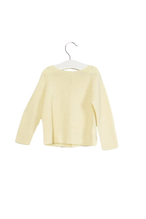 A White Knit Sweaters from Patachou in size 6-12M for girl. (Back View)