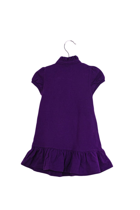 A Purple Short Sleeve Dresses from Ralph Lauren in size 6-12M for girl. (Back View)
