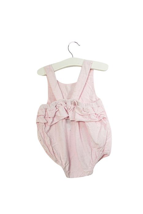 A Pink Rompers from Jacadi in size 3-6M for girl. (Back View)