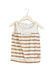 A Brown Sleeveless Tops from Jacadi in size 4T for girl. (Back View)