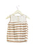 A Brown Sleeveless Tops from Jacadi in size 4T for girl. (Front View)
