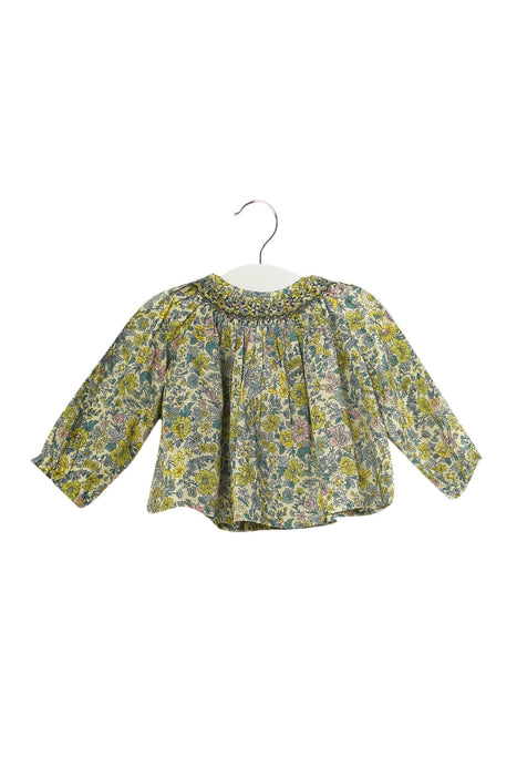 A Blue Long Sleeve Tops from Bonpoint in size 3-6M for girl. (Back View)