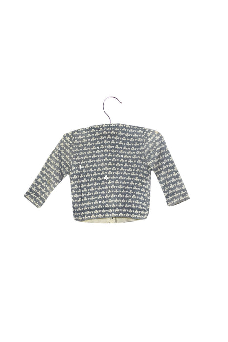A Blue Cardigans from Bonpoint in size 3-6M for girl. (Back View)