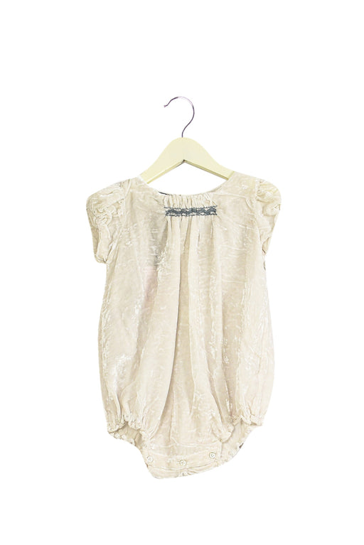 A Silver Short Sleeve Bodysuits from Velveteen in size 2T for girl. (Back View)