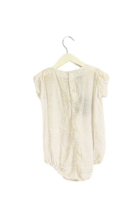 A Silver Short Sleeve Bodysuits from Velveteen in size 2T for girl. (Back View)