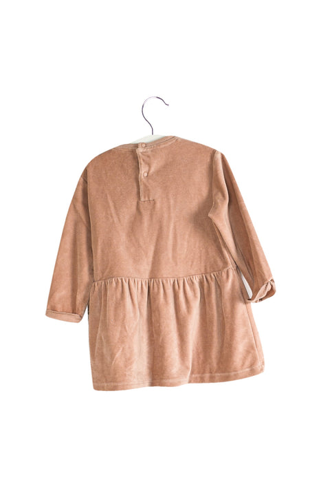 A Pink Long Sleeve Dresses from Stella McCartney in size 6-12M for girl. (Front View)