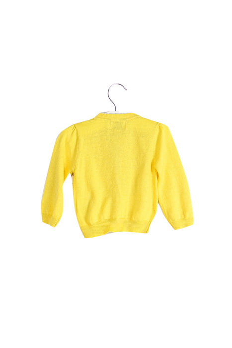 A Yellow Cardigans from Kanz in size 0-3M for girl. (Back View)