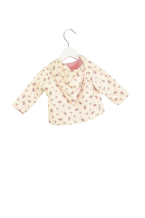 A Pink Cardigans from Petit Bateau in size 0-3M for girl. (Front View)