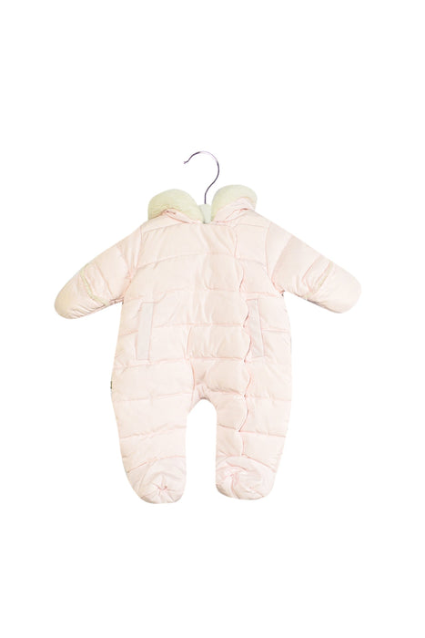 A Pink Long Sleeve Jumpsuits from Jacadi in size 0-3M for girl. (Back View)